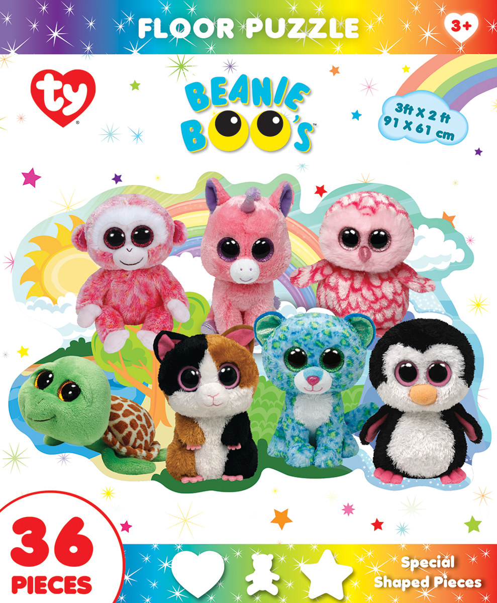 Fun at the Park Ty© Beanie Boo™ Shaped Floor Puzzle Cats Jigsaw Puzzle