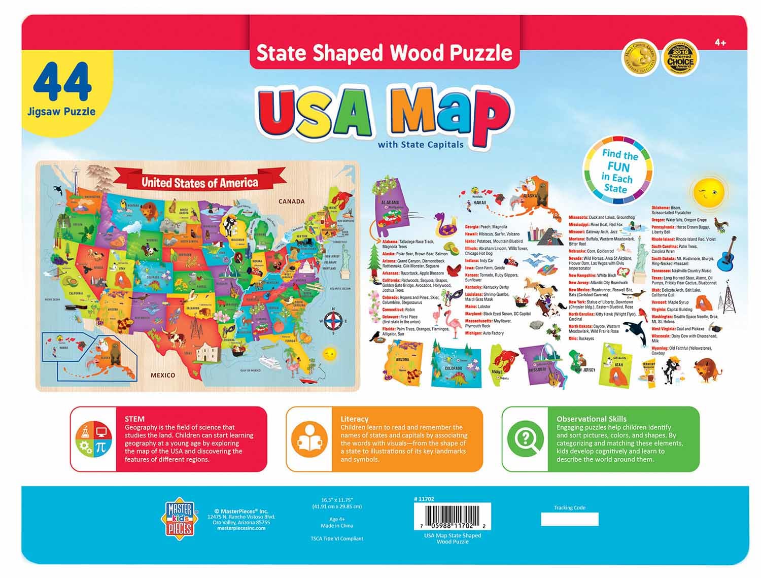 USA Wood Map