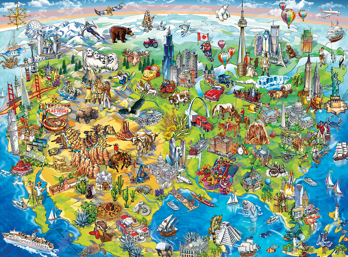 North America Landmarks & Monuments Jigsaw Puzzle