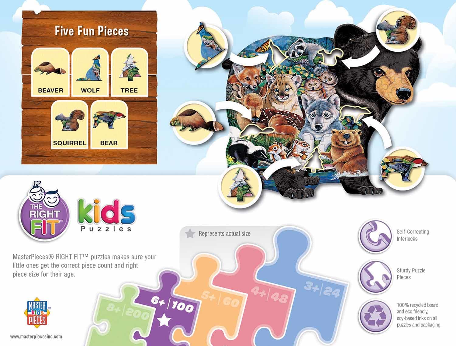 Shaped Forest Friends Right Fit