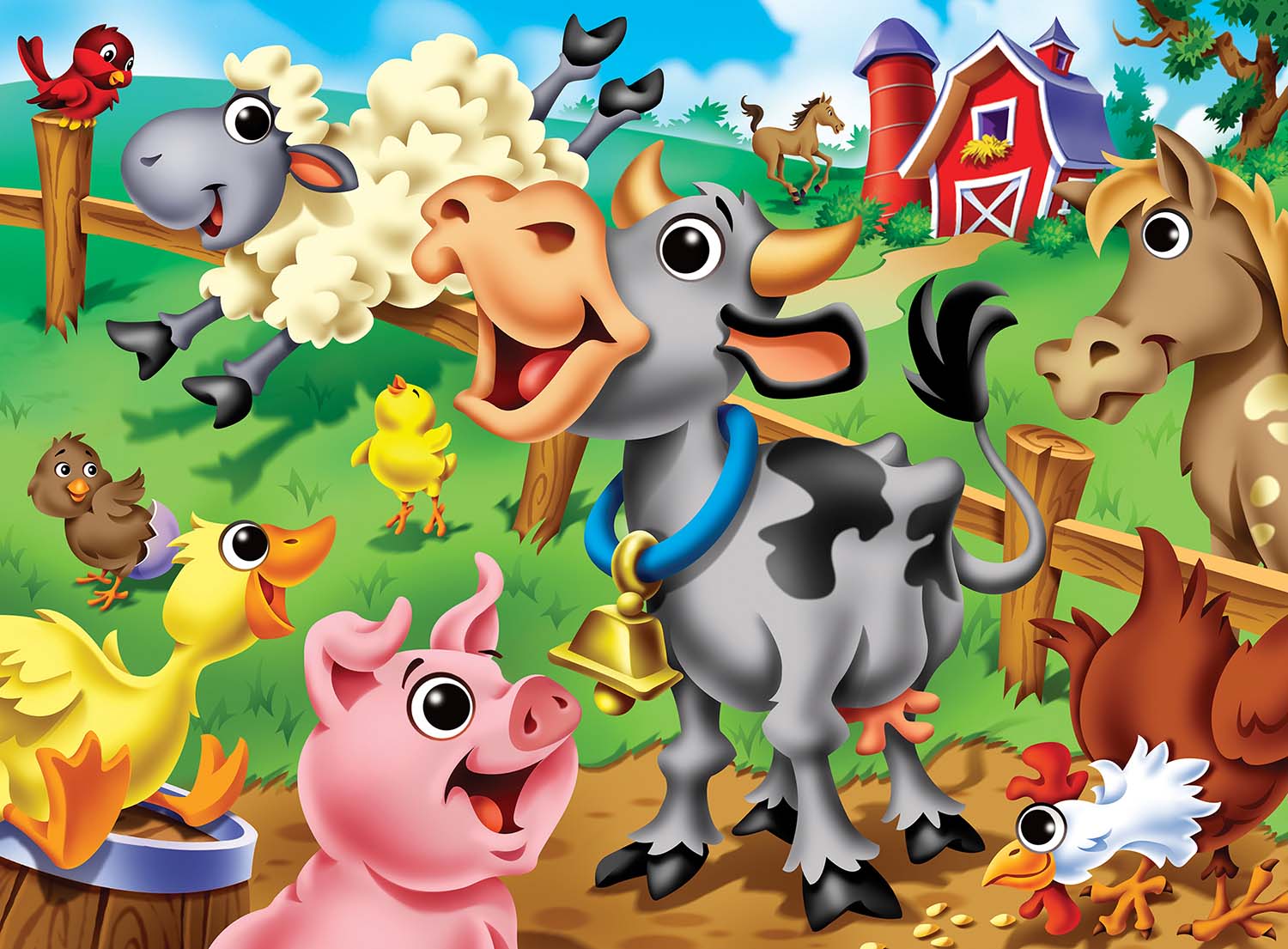 Farm Animals Farm Jigsaw Puzzle