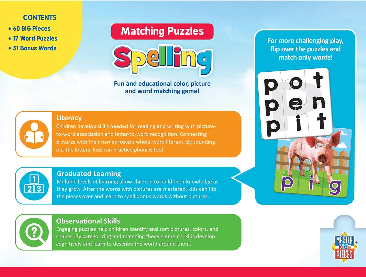 Spelling Matching Puzzle