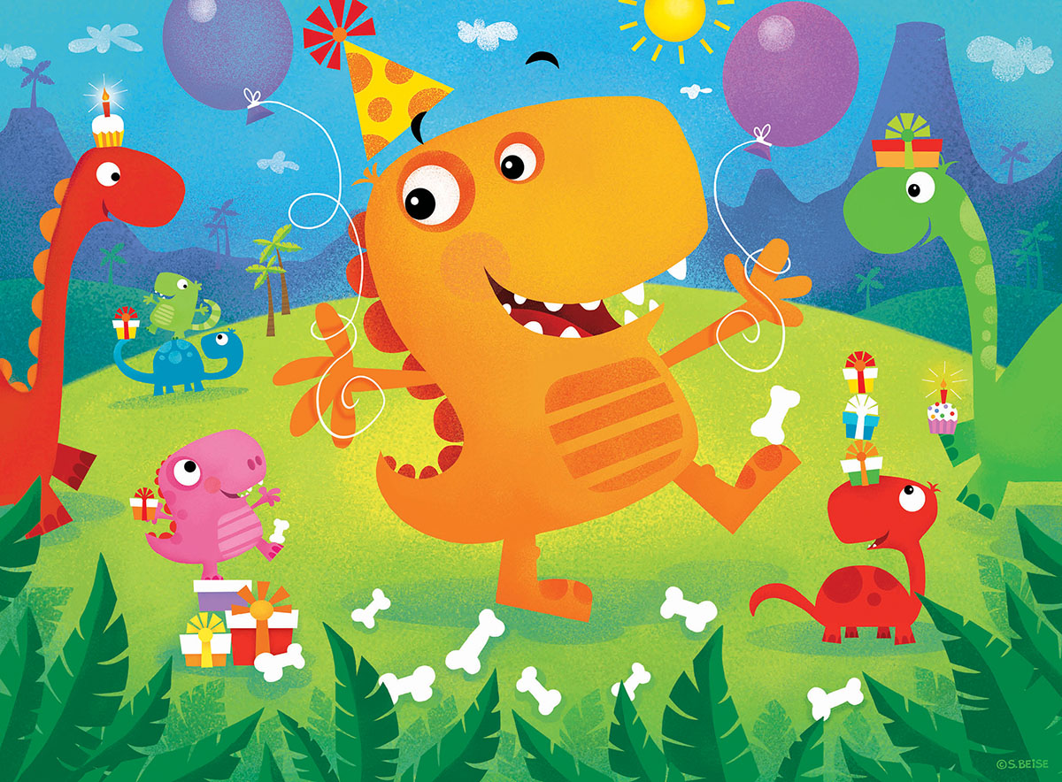 Dino Party Dinosaurs Jigsaw Puzzle