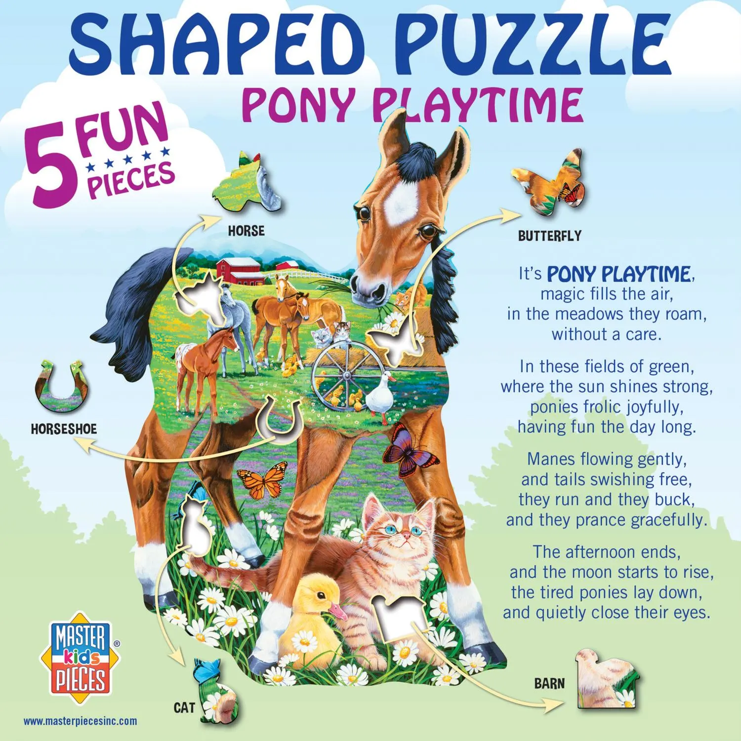 Pony Playtime - 100 Piece Shaped Puzzle