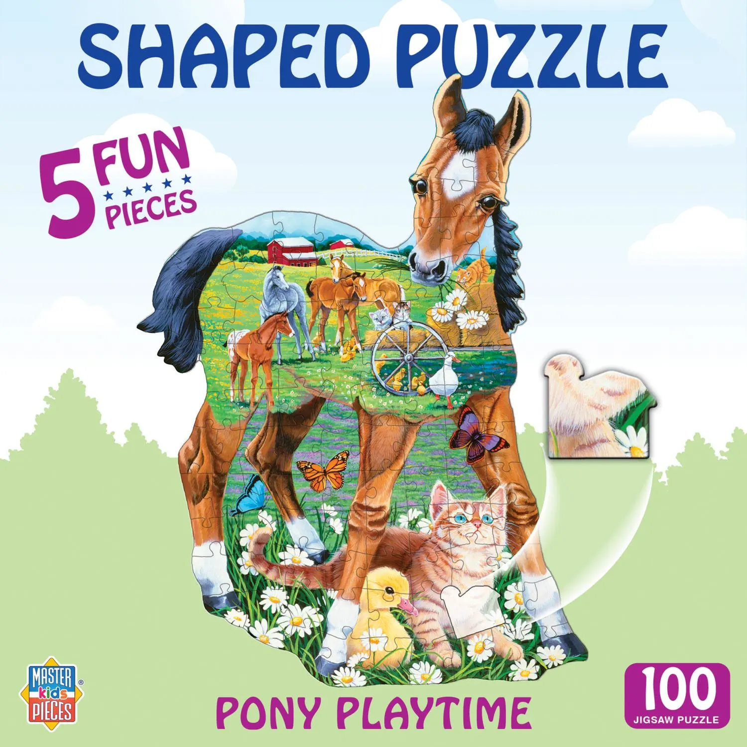 Pony Playtime - 100 Piece Shaped Puzzle