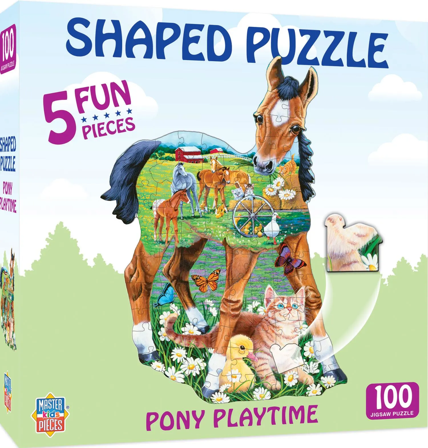 Pony Playtime - 100 Piece Shaped Puzzle