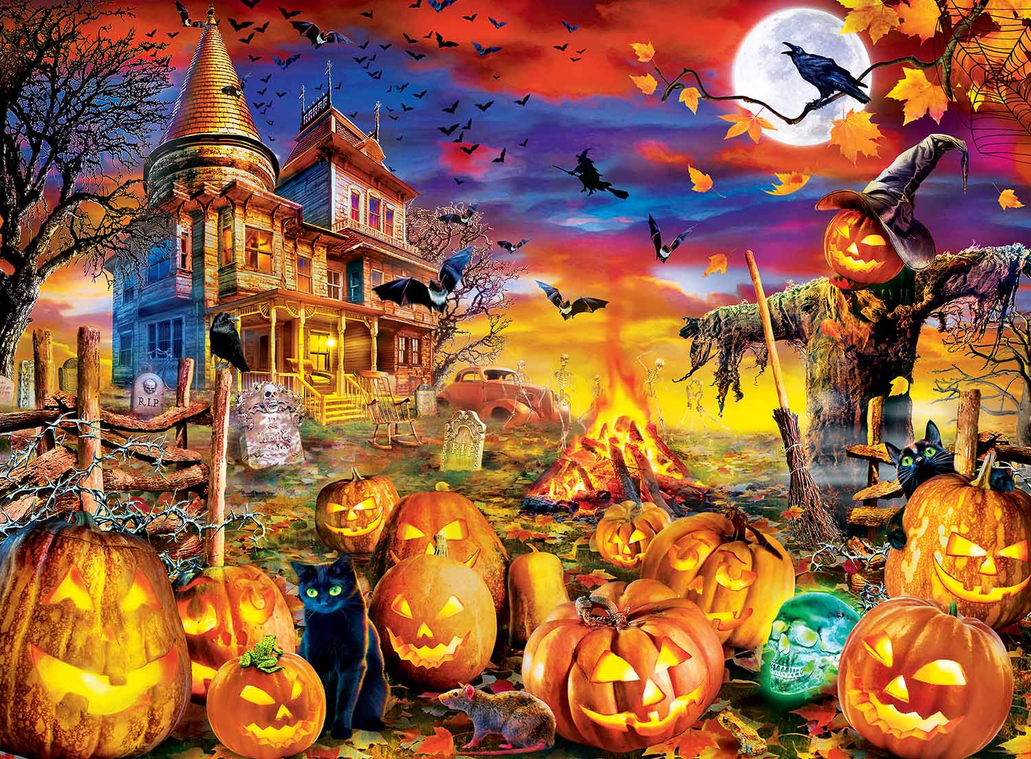 The Pumpkin Kings  Halloween Glow in the Dark Puzzle