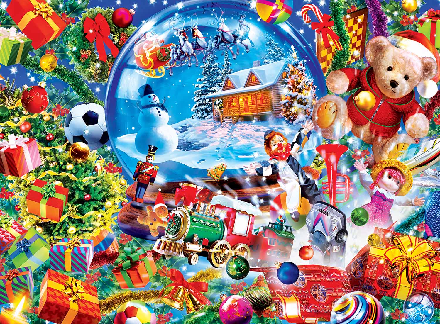 Holiday Dreams  Christmas Glitter / Shimmer / Foil Puzzles