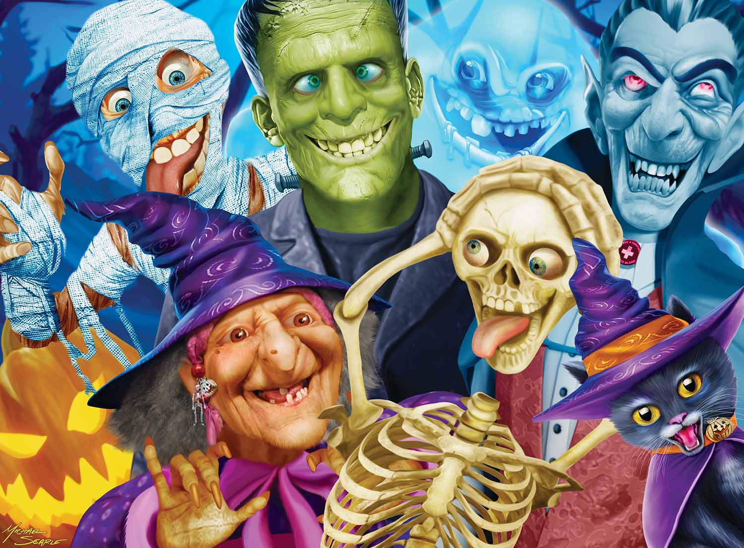 Selfies - Spooky Smiles Halloween Jigsaw Puzzle