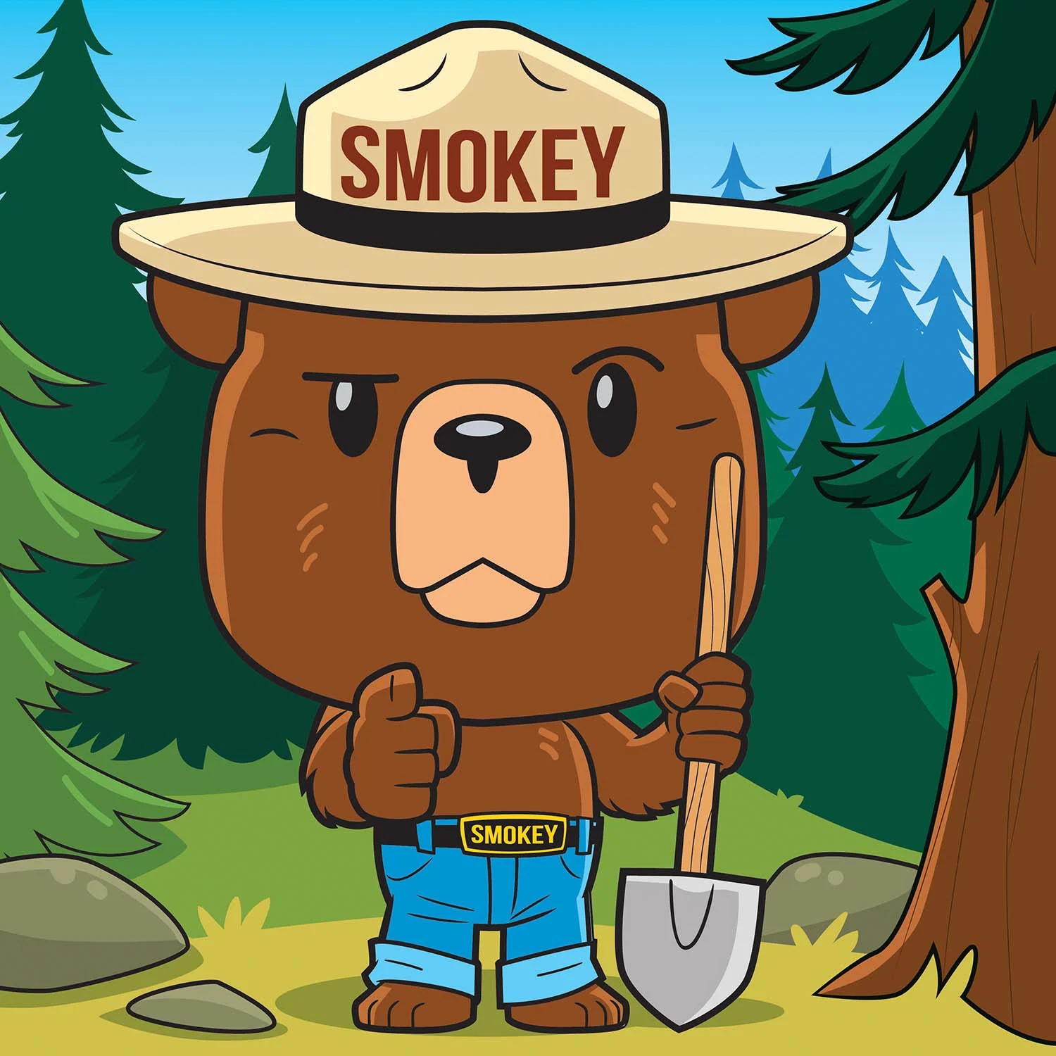 Smokey Bear Pop Culture Cartoon