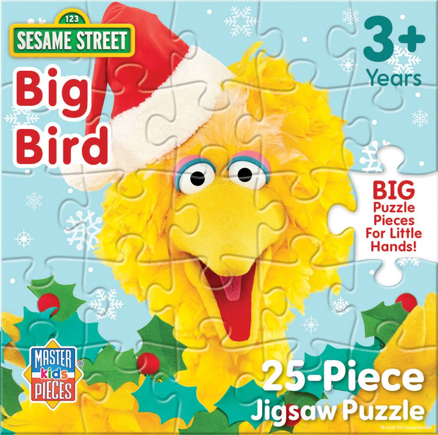 Sesame Street - Christmas - Big Bird 25 Piece Square Puzzle