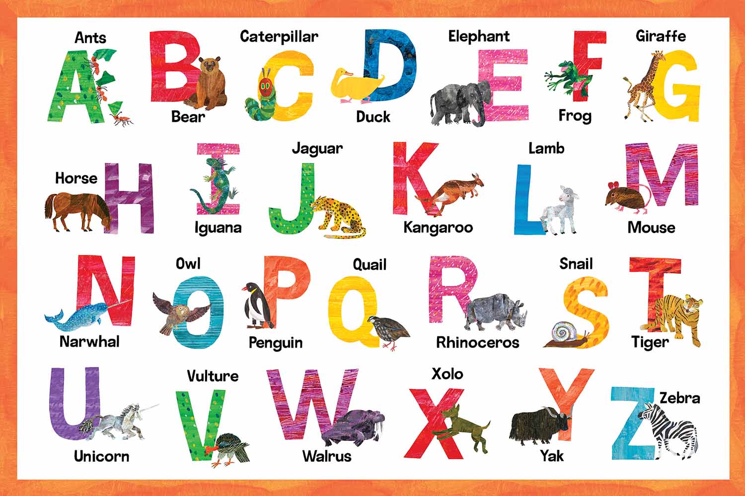 Eric Carle - Alphabet  Educational Jigsaw Puzzle