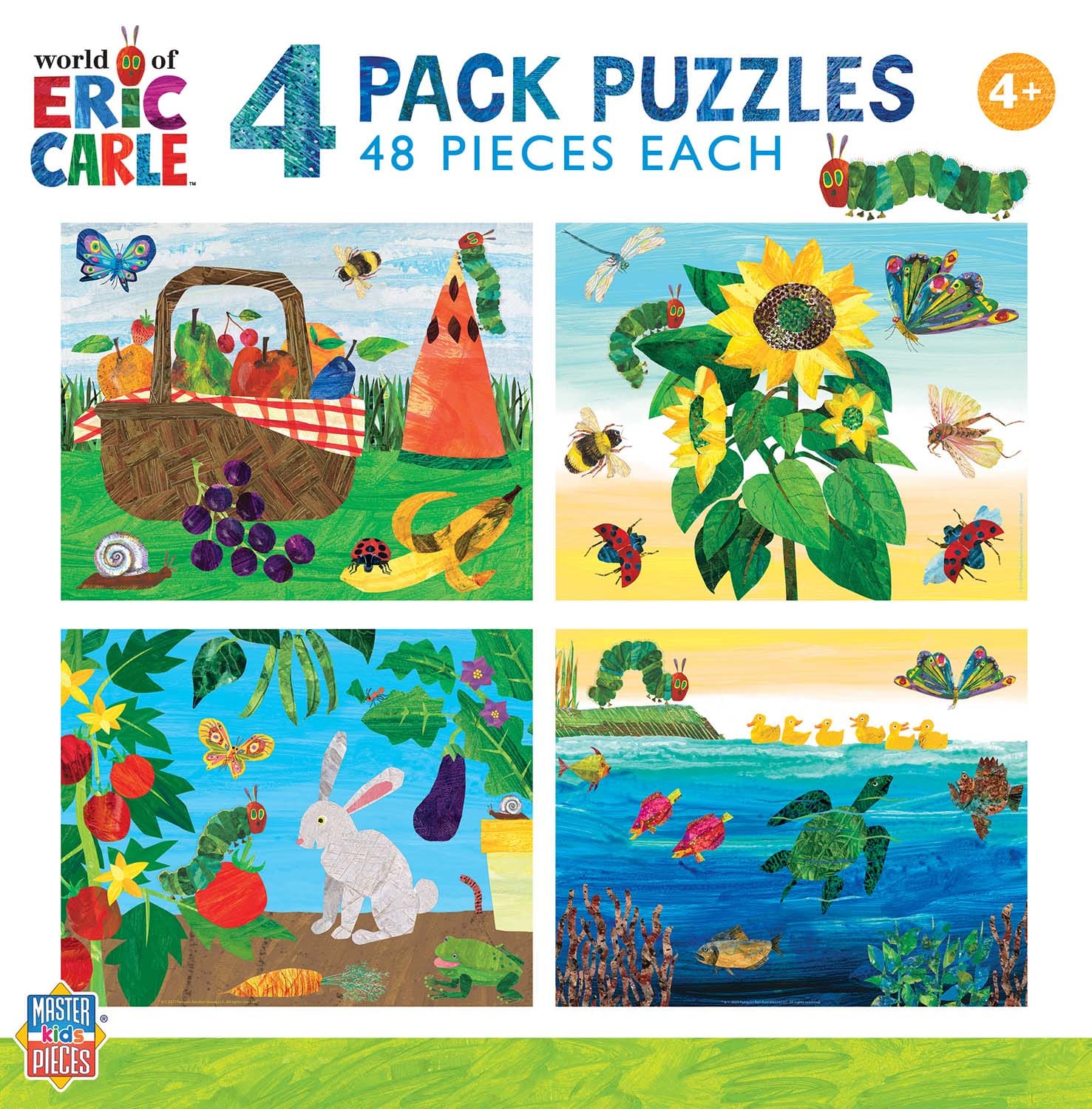 Eric Carle - 4-Pack 48 Piece Puzzles