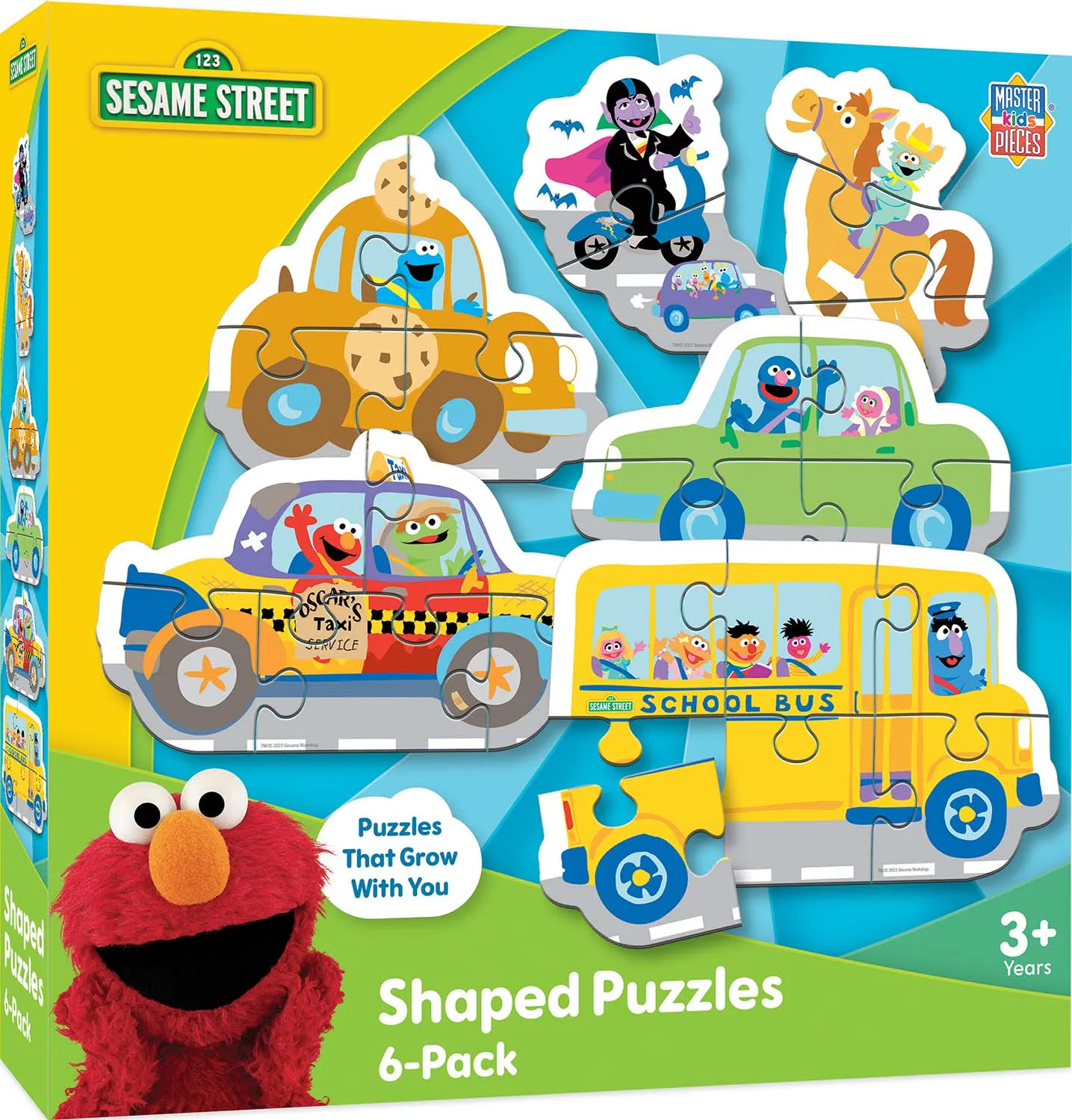 Sesame Street - Vehicles 6-Pack Mini Shaped Puzzles Movies & TV