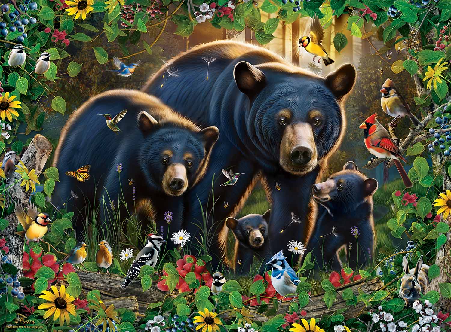 Mossy Oak - Black Bears Sports Jigsaw Puzzle