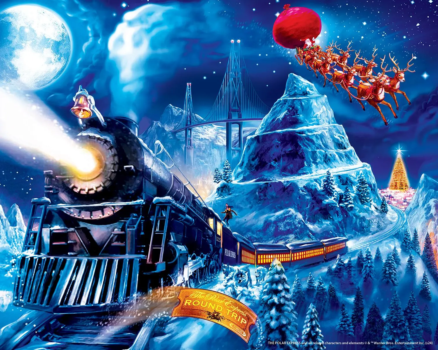 The Polar Express - 4 Pack 100 Piece Puzzles - Scratch and Dent