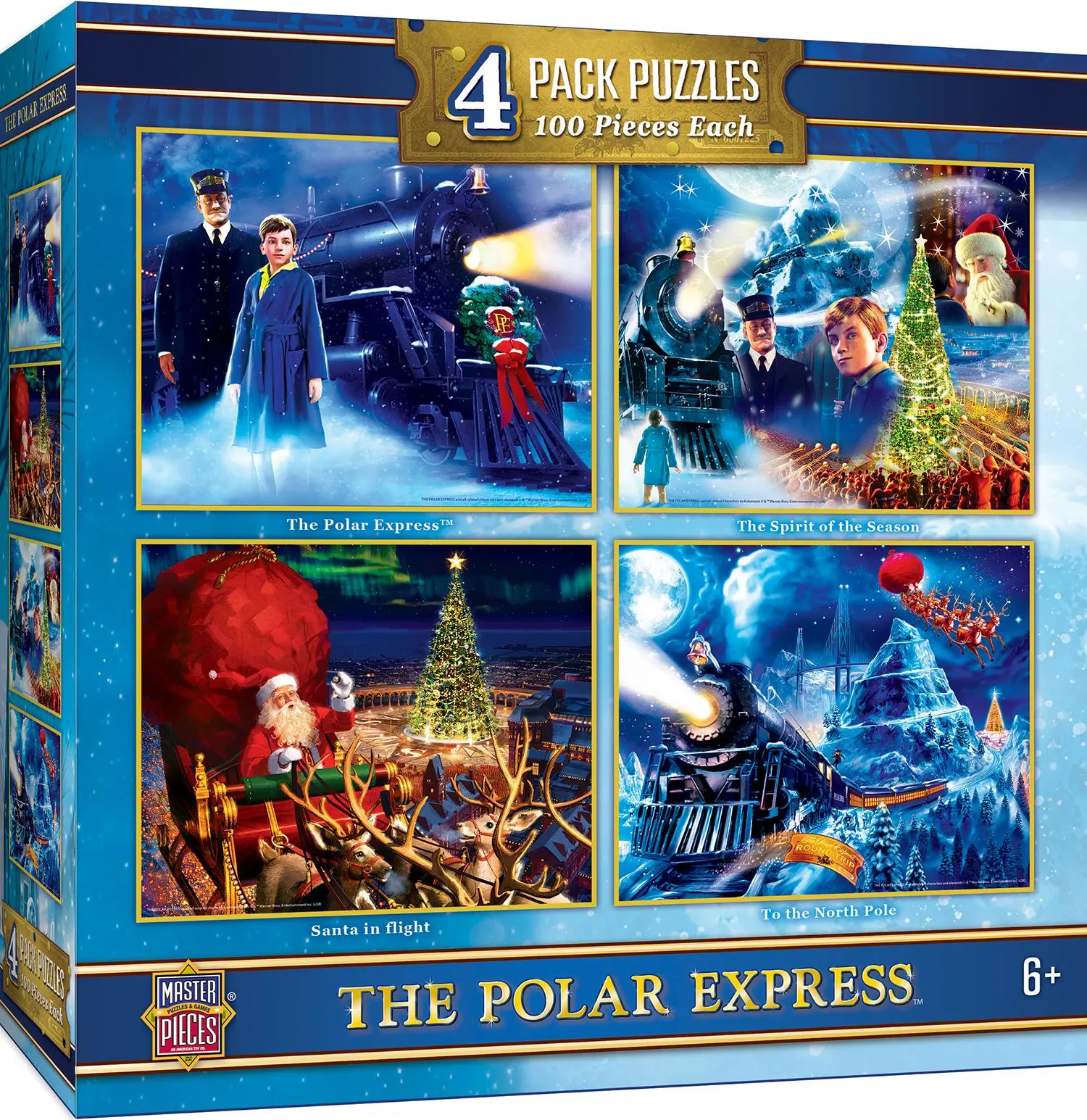 The Polar Express - 4 Pack 100 Piece Puzzles - Scratch and Dent