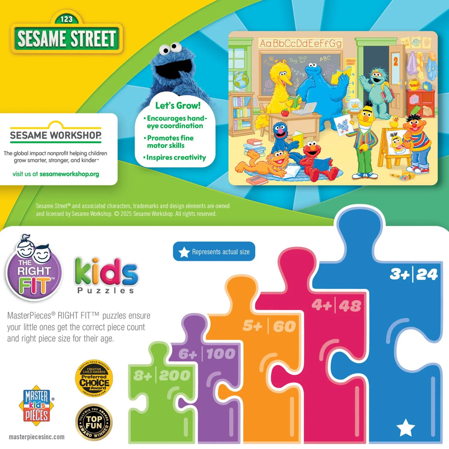 Sesame Street - School Time 24 Piece Puzzle