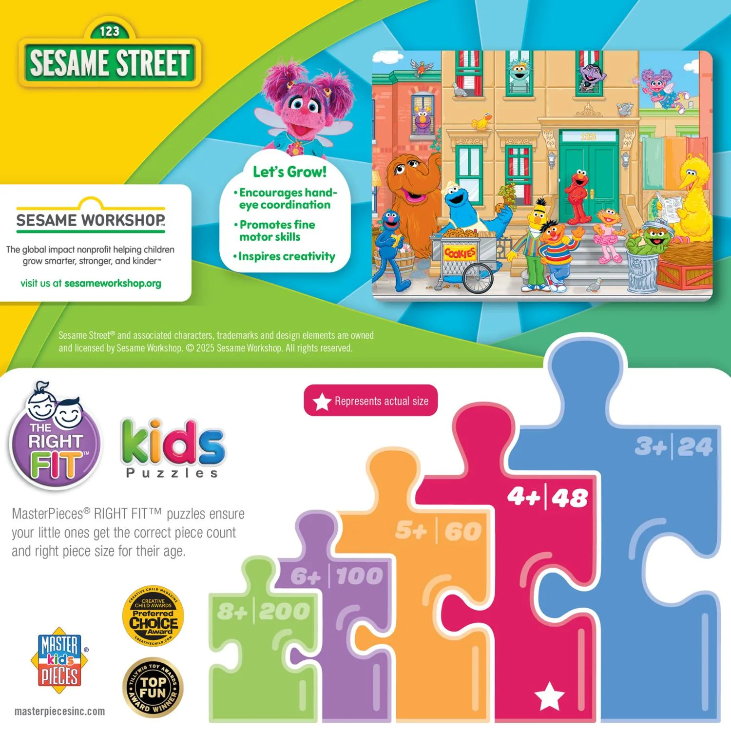 Sesame Street - In the Neighborhood 48 Piece Puzzle - Scratch and Dent