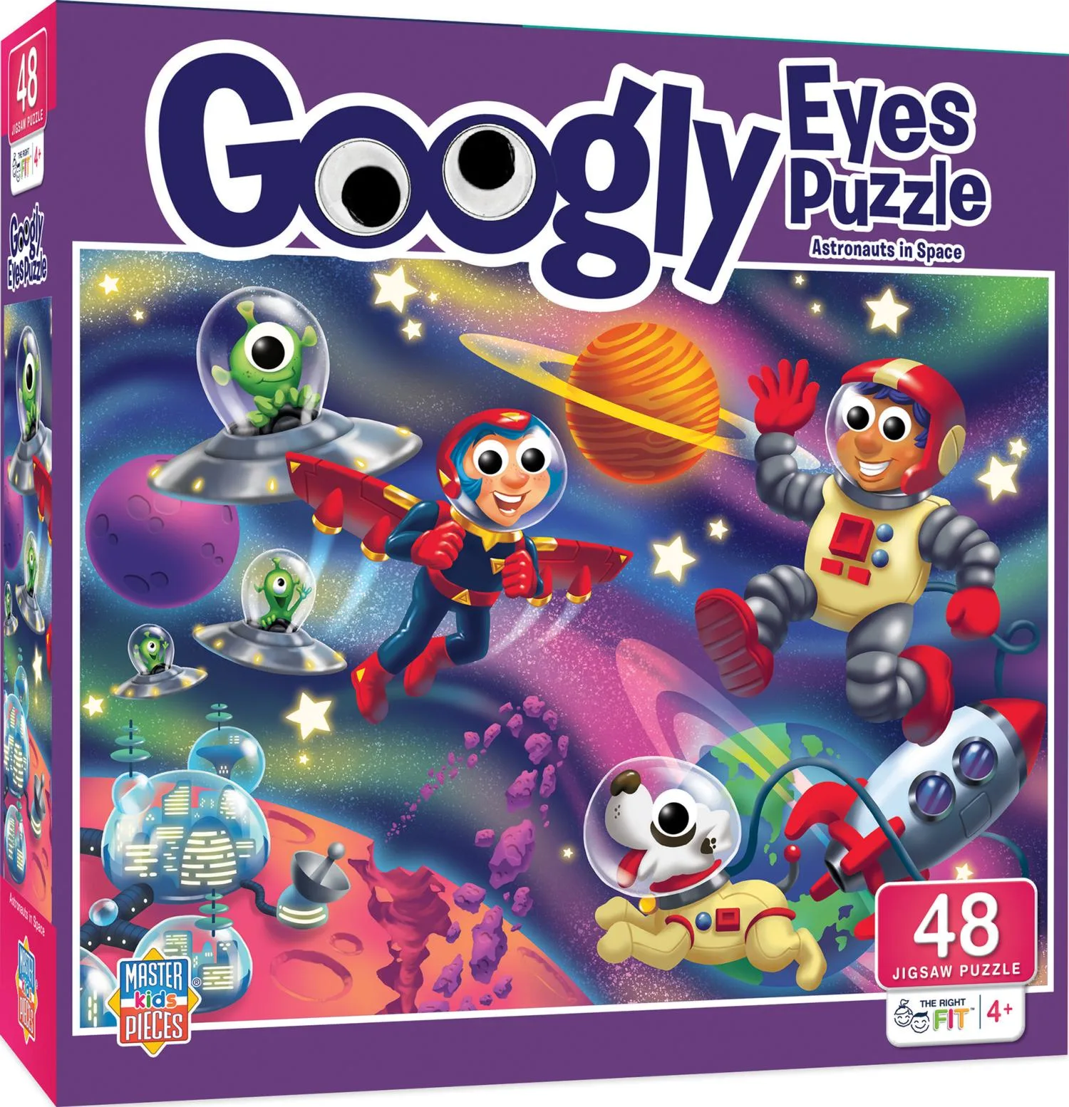 Googly Eyes - Astronauts in Outer Space 48 Piece Puzzle