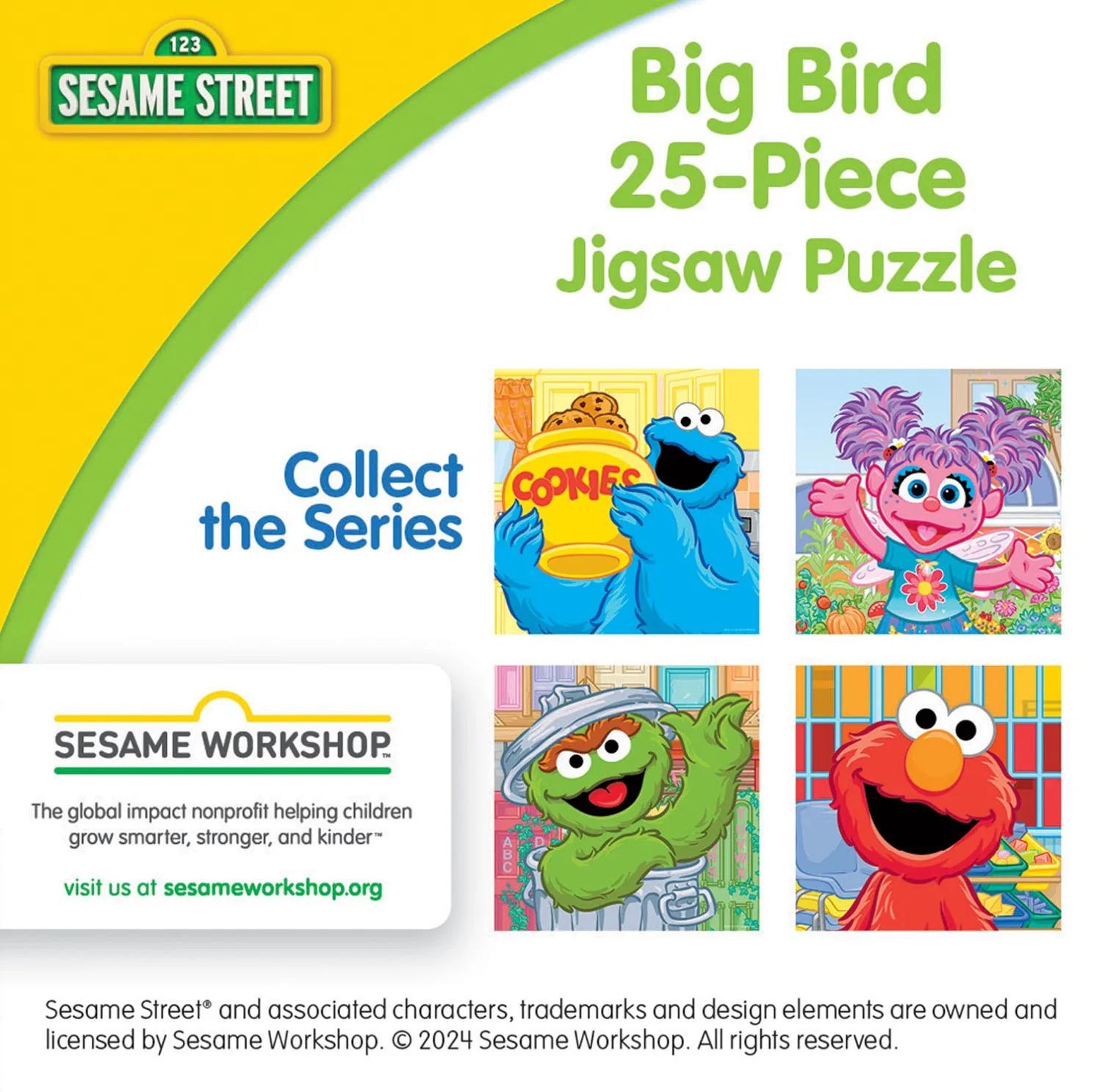 Sesame Street - Big Bird 25 Piece Square Puzzle