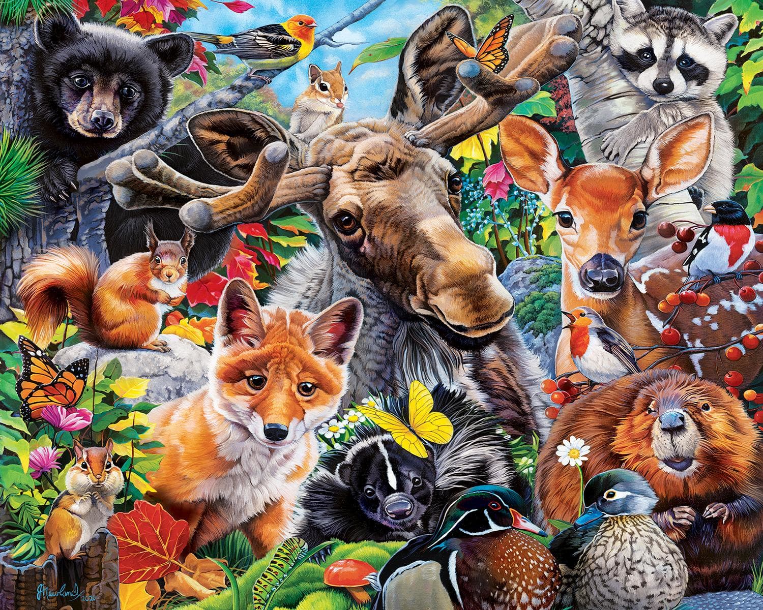 World of Animals - 4 Pack 100 Piece Puzzles