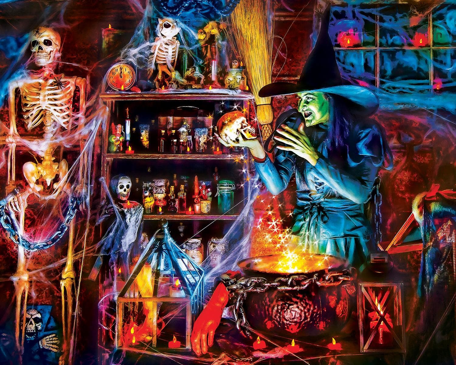 Halloween Glow in the Dark - 4 Pack 100 Piece Puzzles - Scratch and Dent