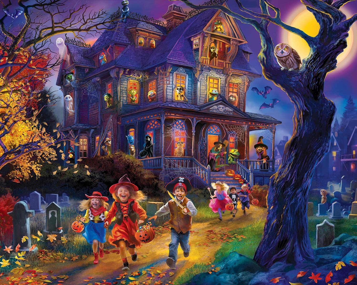 Halloween Glow in the Dark - 4 Pack 100 Piece Puzzles - Scratch and Dent