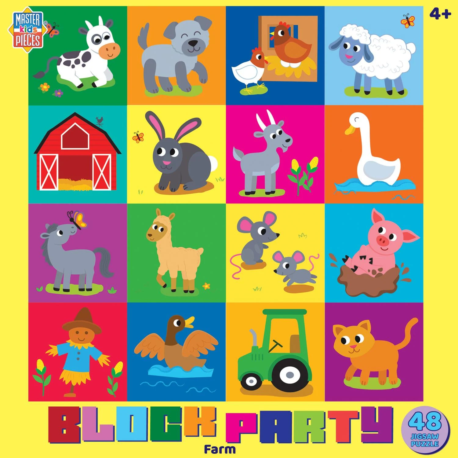 Block Party - Farm 48 Piece Puzzle