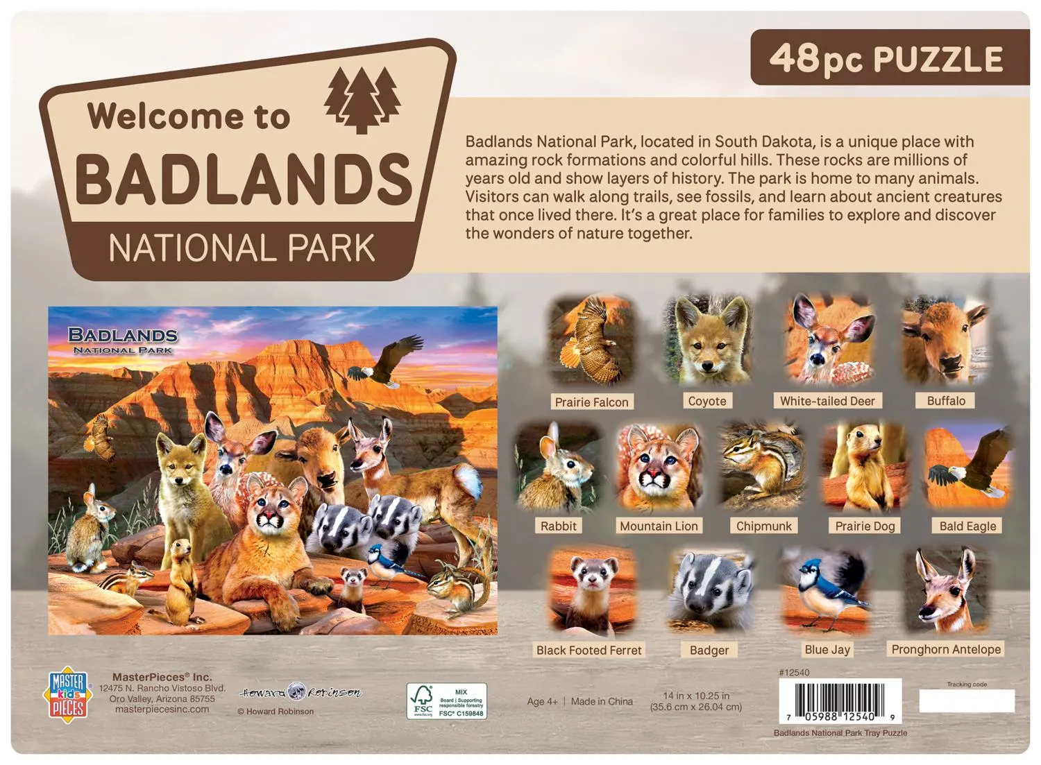 Badlands National Park 48 Piece Tray Puzzle