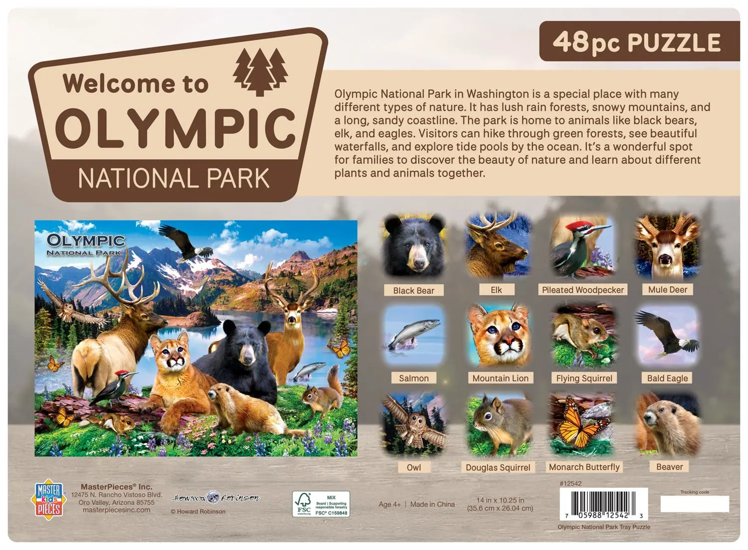 Olympic National Park 48 Piece Tray Puzzle