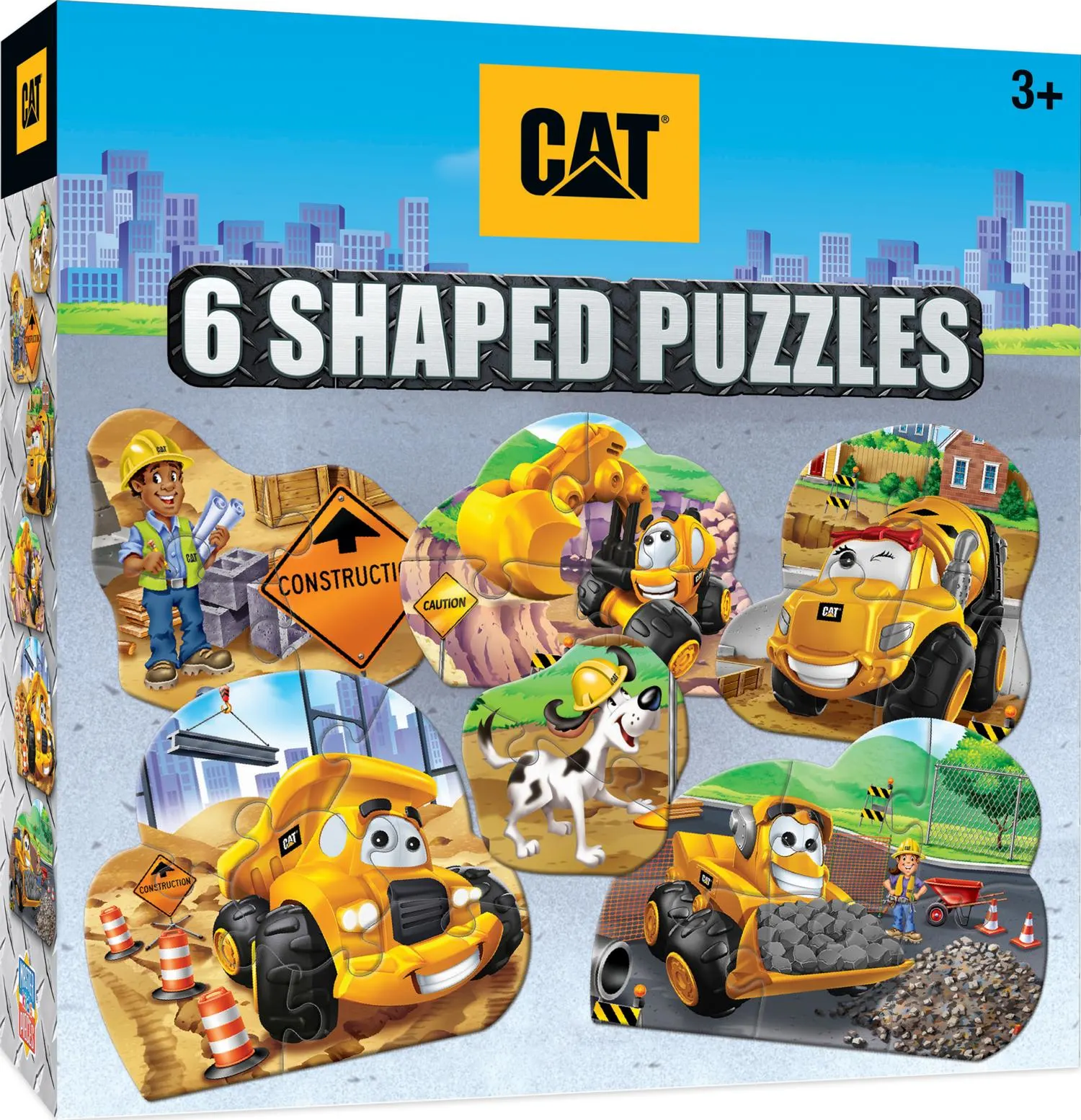 CAT - Caterpillar 6-Pack Mini Shaped Puzzles