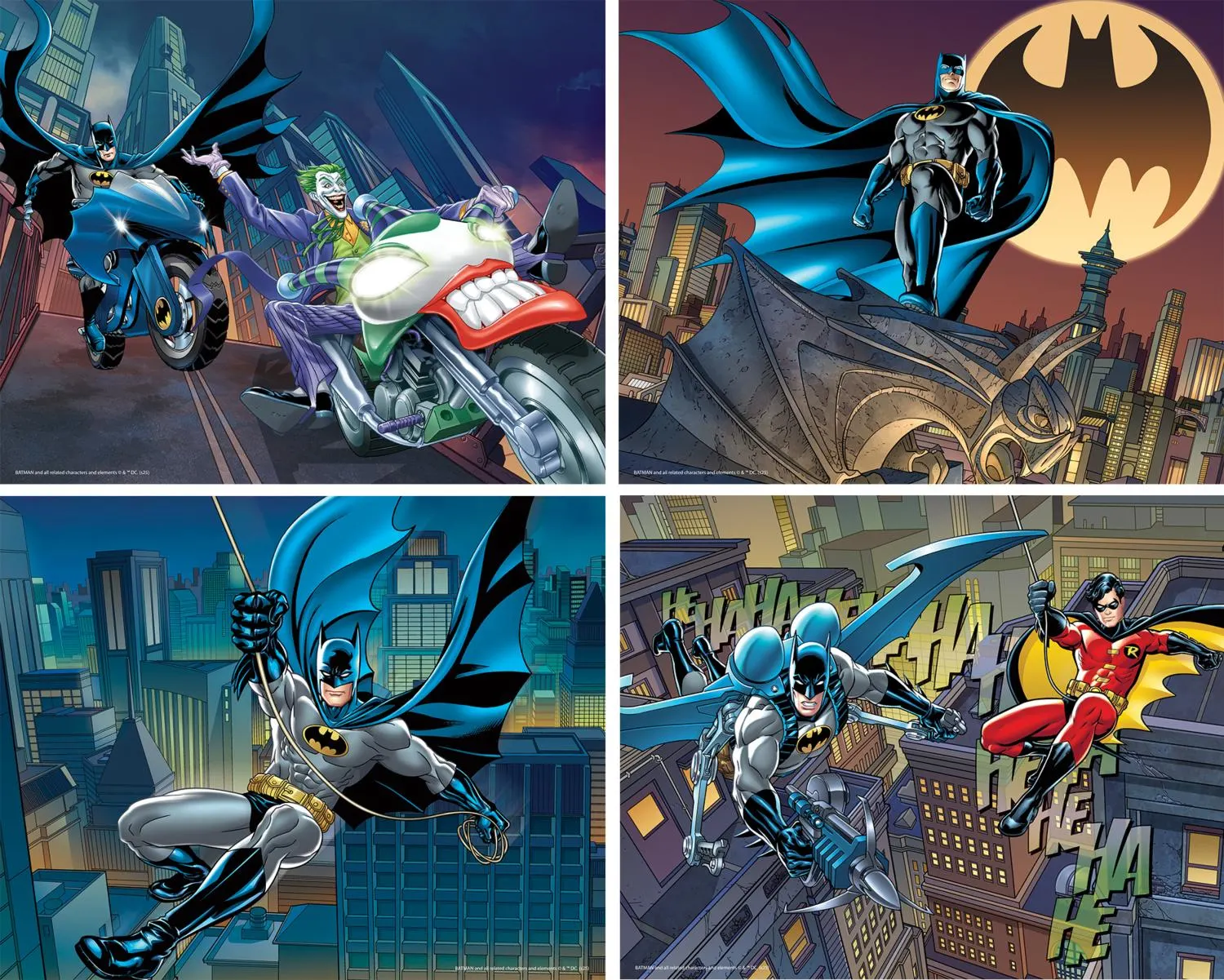 Batman - 4 Pack 100 Piece Puzzles