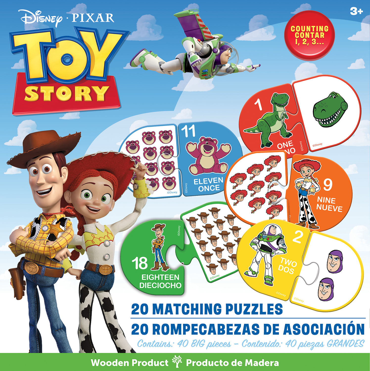 Disney - Toy Story Matching Number Puzzles Disney