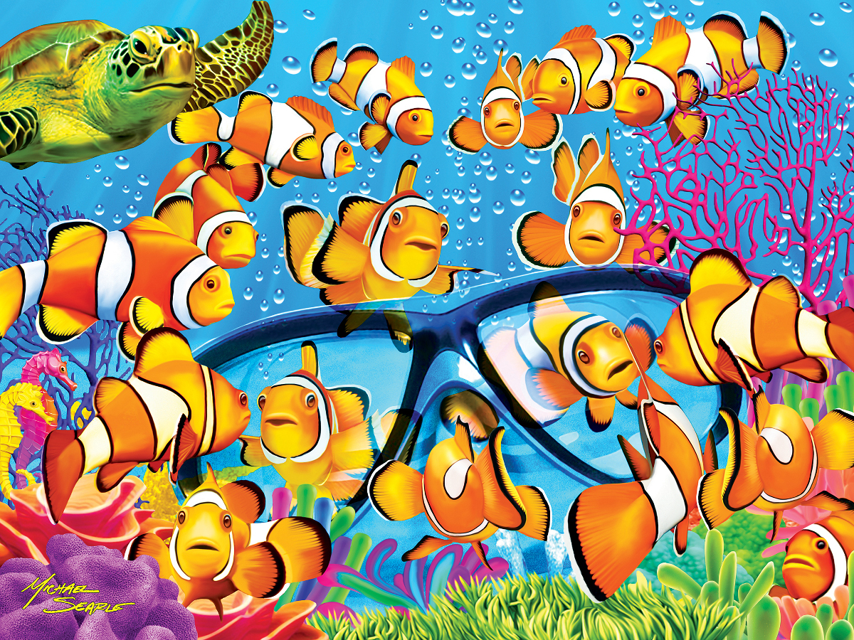 Curious Clownfish Fish Glow in the Dark Puzzle