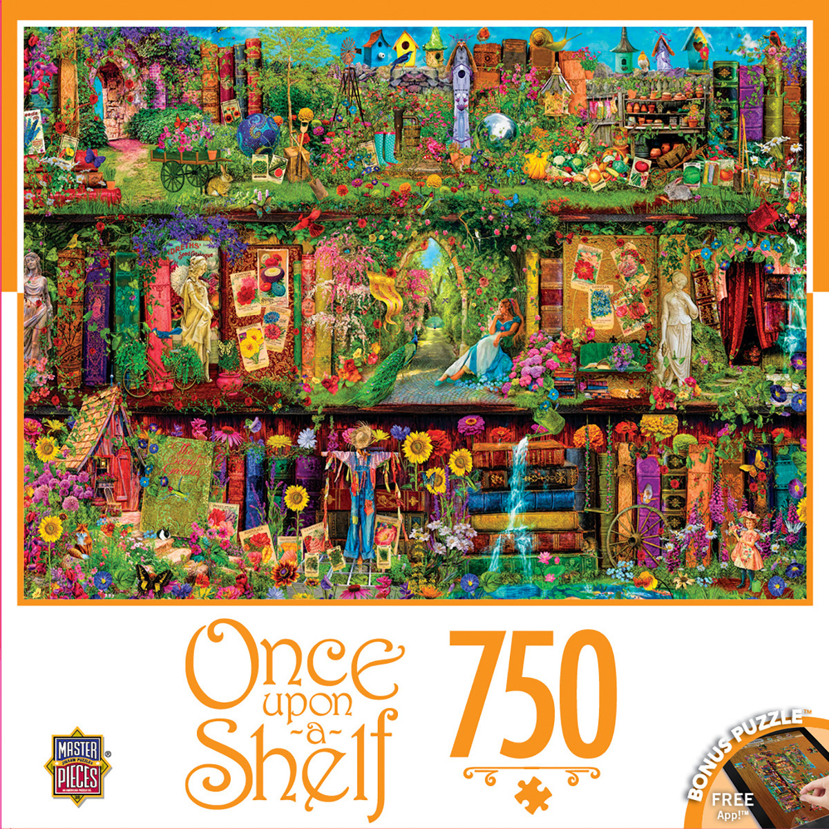 Mystical Garden (Once Upon a Shelf) Butterflies and Insects Jigsaw Puzzle
