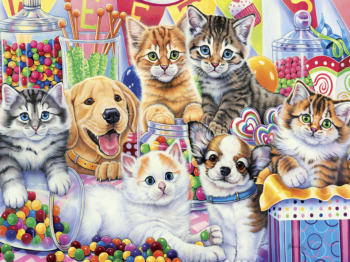 Sweet Things Cats Jigsaw Puzzle