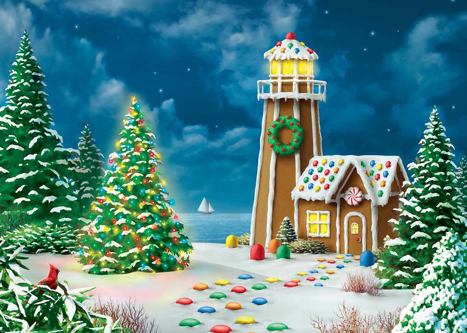 Gingerbread Lighthouse Christmas