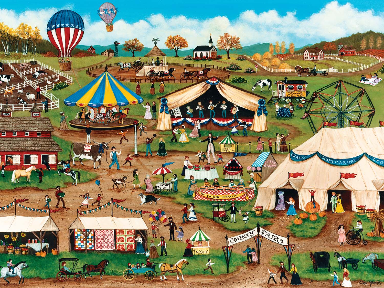 Country Fair Carnival & Circus Jigsaw Puzzle