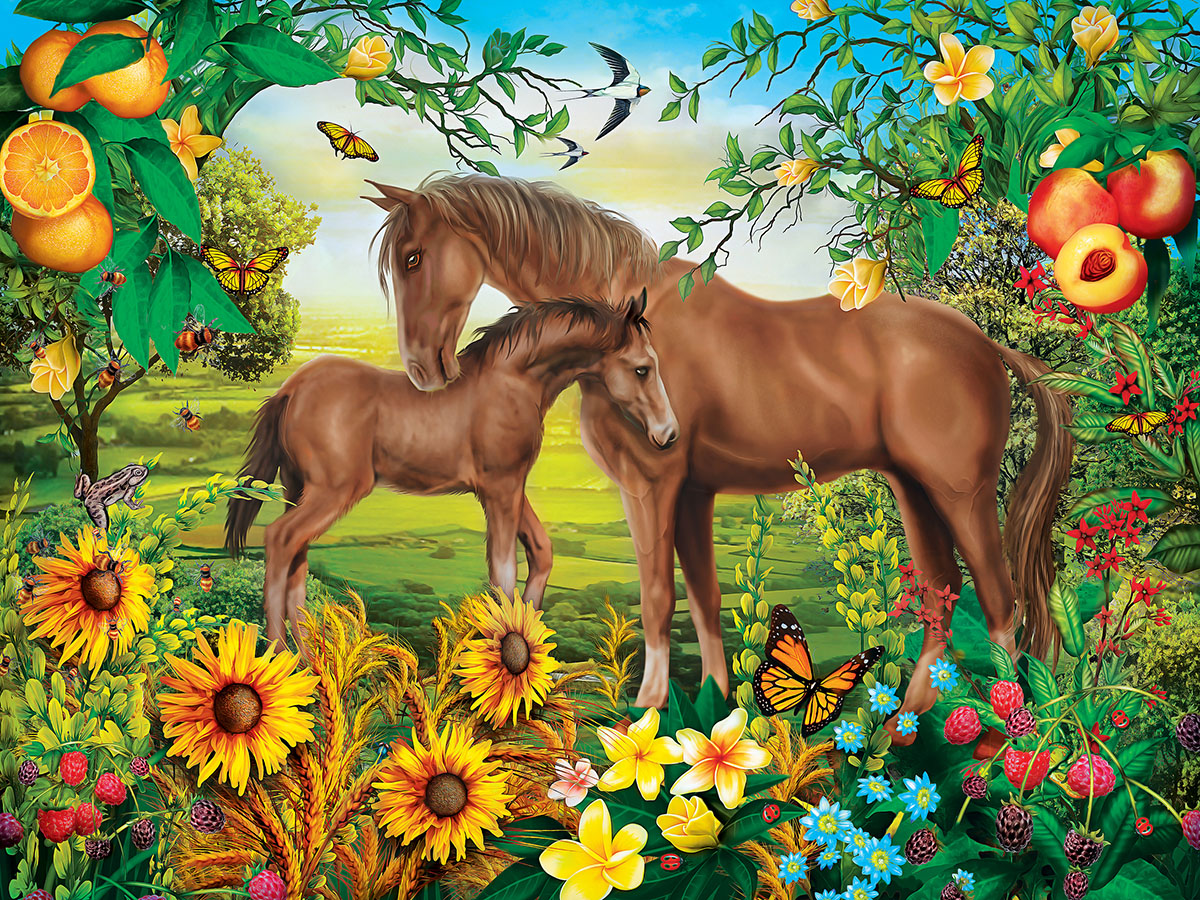Neighs & Nuzzles Horse Jigsaw Puzzle