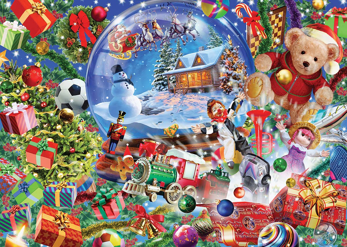 Snow Globe Dreams Christmas Glitter / Shimmer / Foil Puzzles
