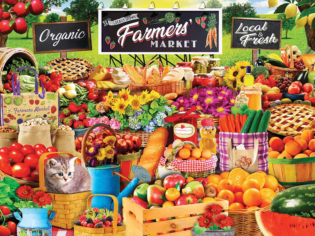 Farmers Market Food and Drink Jigsaw Puzzle