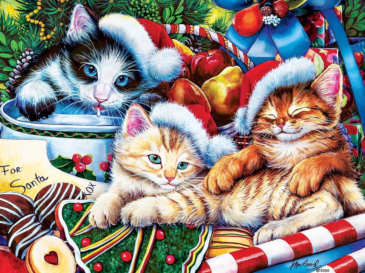 Holiday Treasures Cats Jigsaw Puzzle