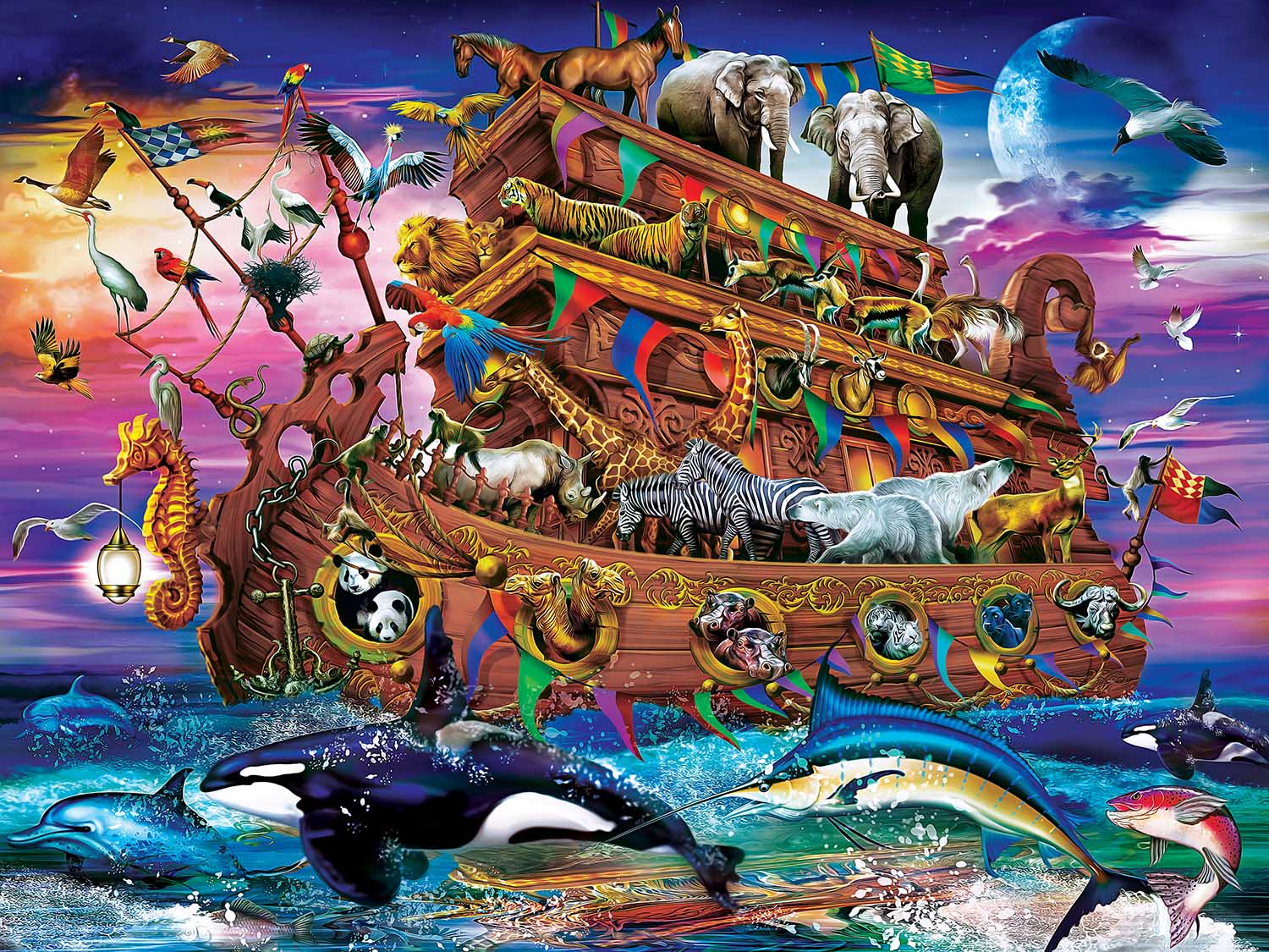 Noah's Arc Medley Animals Jigsaw Puzzle