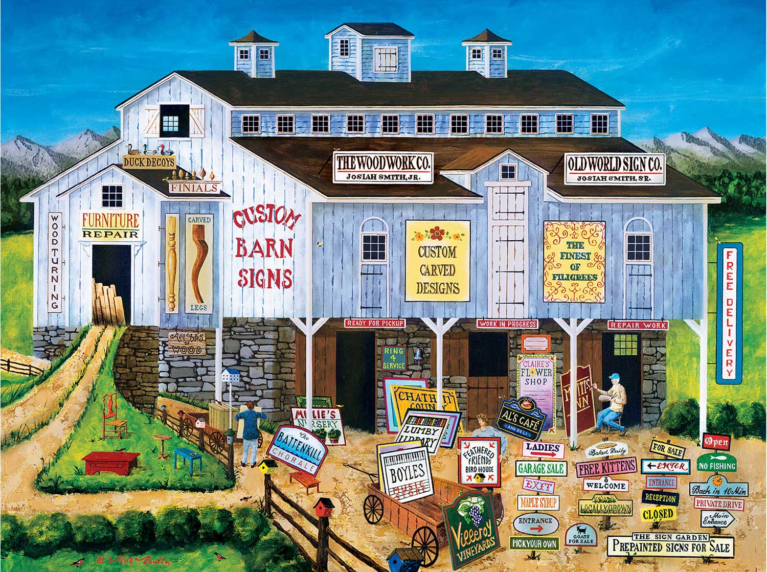 The Sign Maker Countryside Jigsaw Puzzle