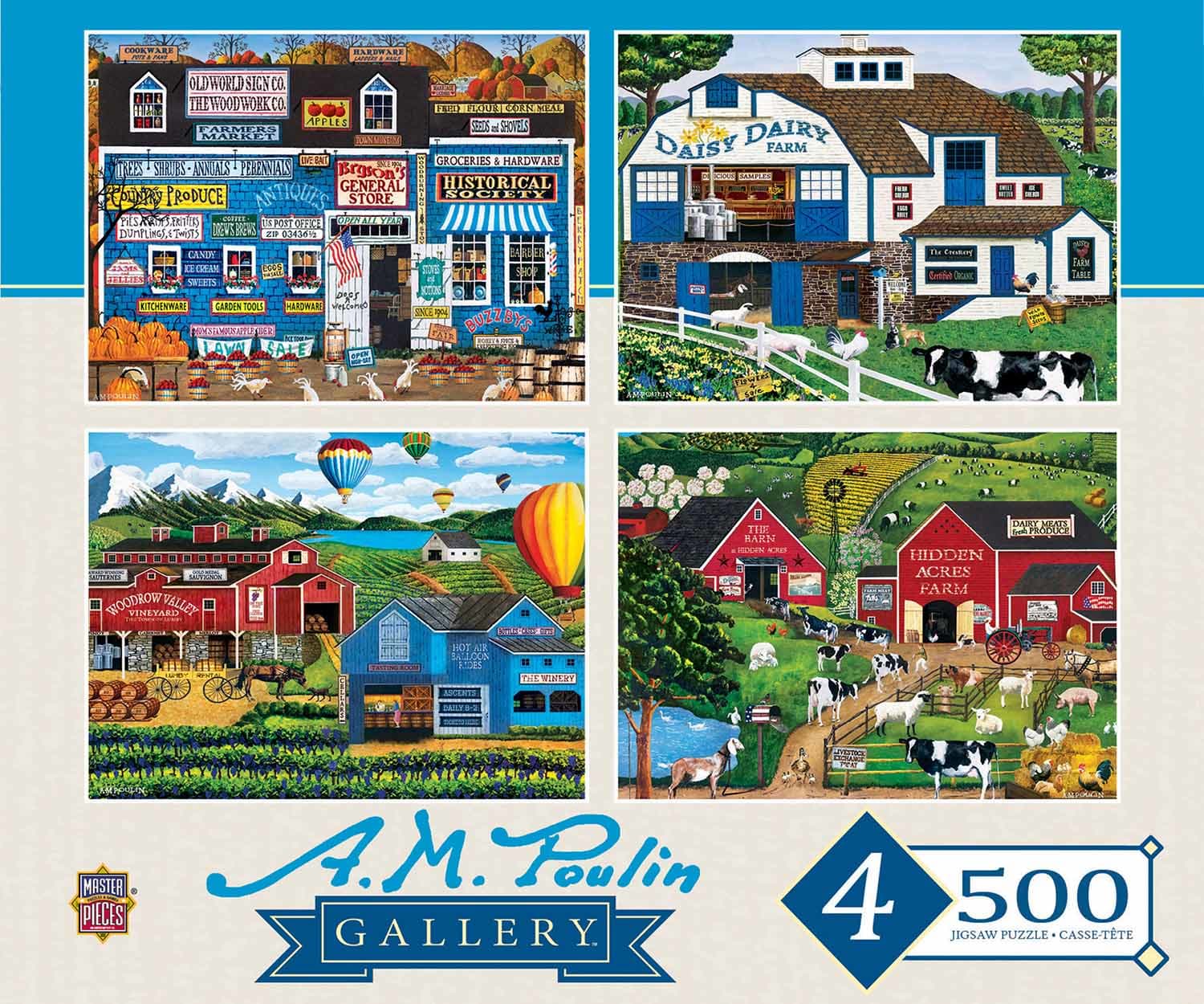 A. M. Poulin 4 Puzzle Pack