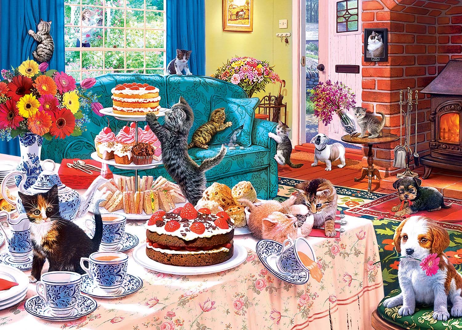 Tea Time Terrors Cats