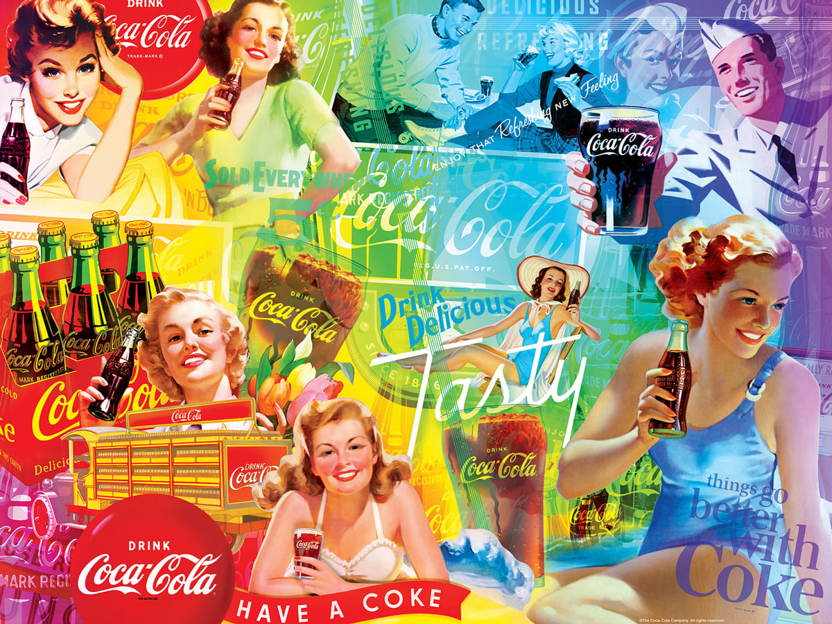 Coca-Cola Rainbow Nostalgic & Retro