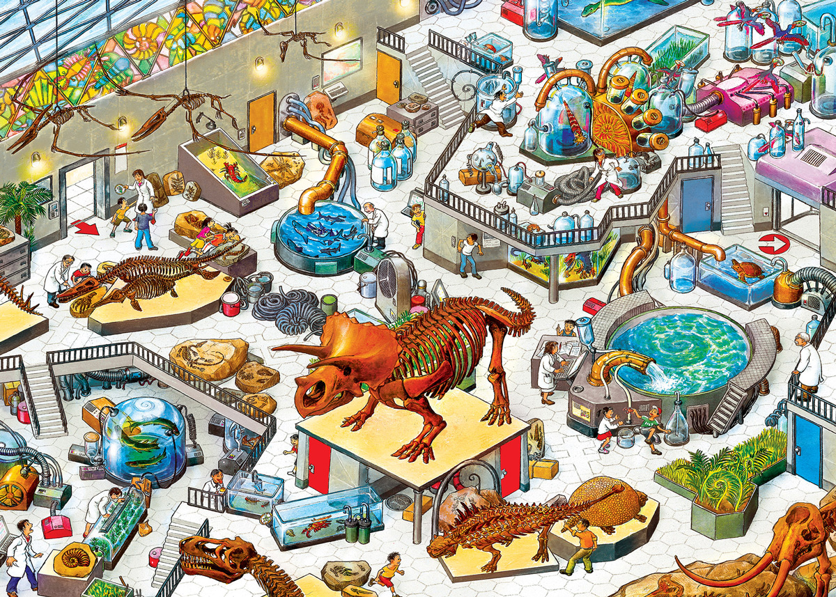 Evolution Laboratory Dinosaurs Jigsaw Puzzle