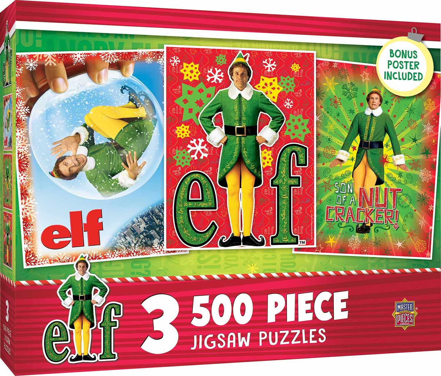 3 Pack - Elf 500 Piece Puzzles